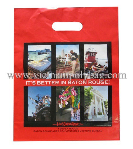 Die Cut Plastic Shopping Bag Made In Vietnam