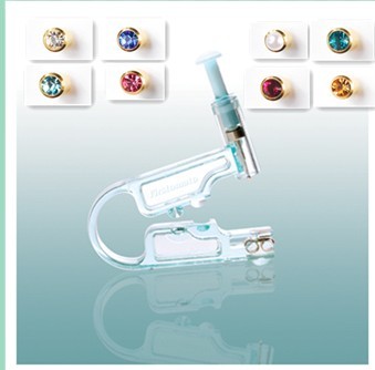 Disposable Ear Piercing Gun 24k Gold Plate Stud