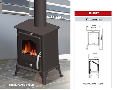 Dl007 Wood Burning Stove Steel Sheet