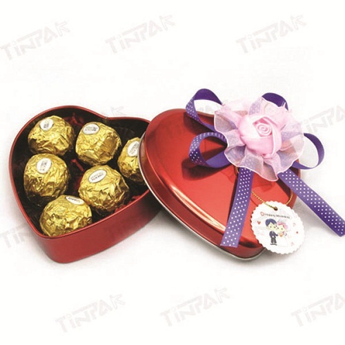 Dongguan Gift Heart Tin Can For Valentine