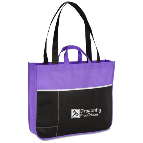 Double Handle Tote Bag Non Woven Shopping