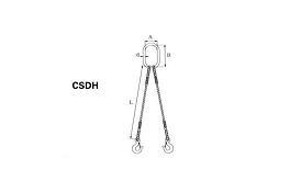 Double Leg Spliced Wire Rope Sling