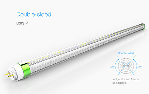 Double Sides Lighting T8 Led Tube L06g P Refrigerator And Freezer Applicati