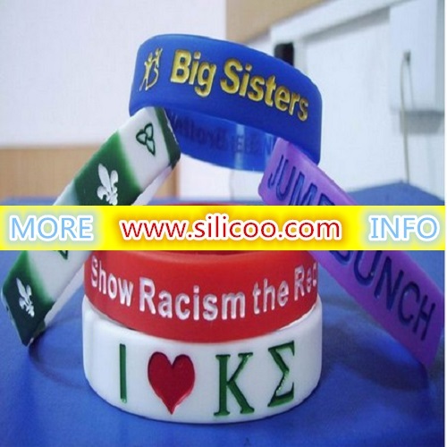 Embossed Silicone Wristbands