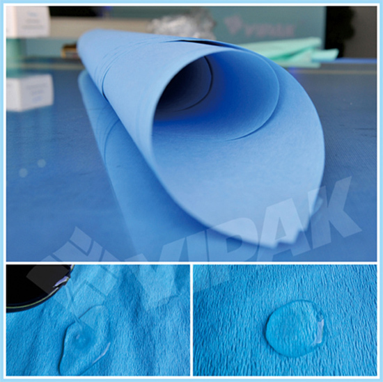 Factory Price Green Blue White Medical Crepe Paper