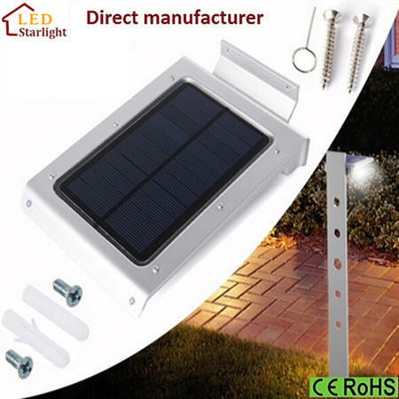 Factory Supply Solar Sensor Garden Wall Lighting Lamps