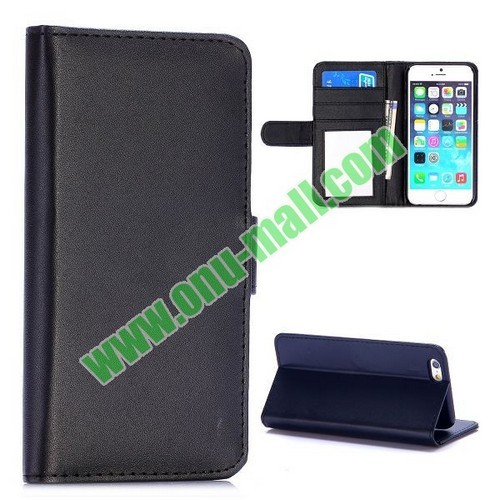 Fashion Magnetic Flip Stand Pc Pu Leather Case For Iphone 6 Plus 5 Inch Bla