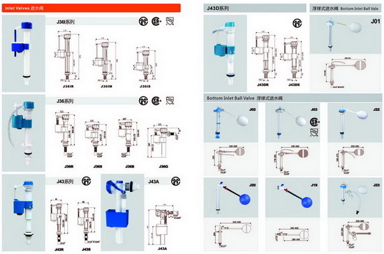 Fill Valves Toilet Accessories