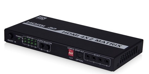 Full Hdmi 1 4 4x2 Video Matrix With Arc Function