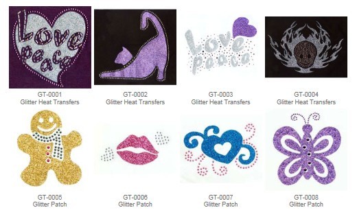 Glitter Heat Transfers Patchery