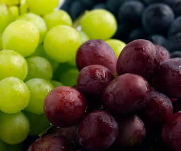 Grapes Black Red White