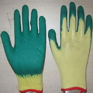 Green Latex Coated Working Gloves Lg1506 7