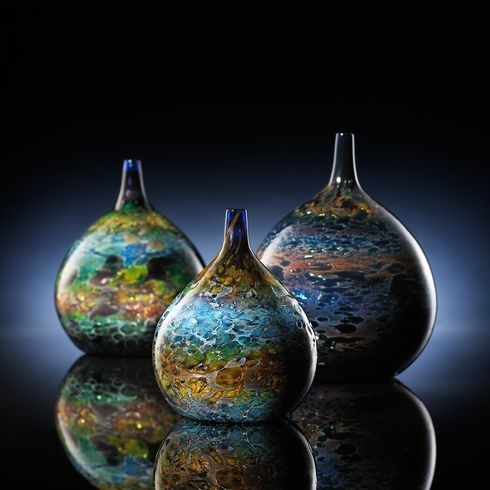 Hand Blown Glass Crafts Rainbow Ball