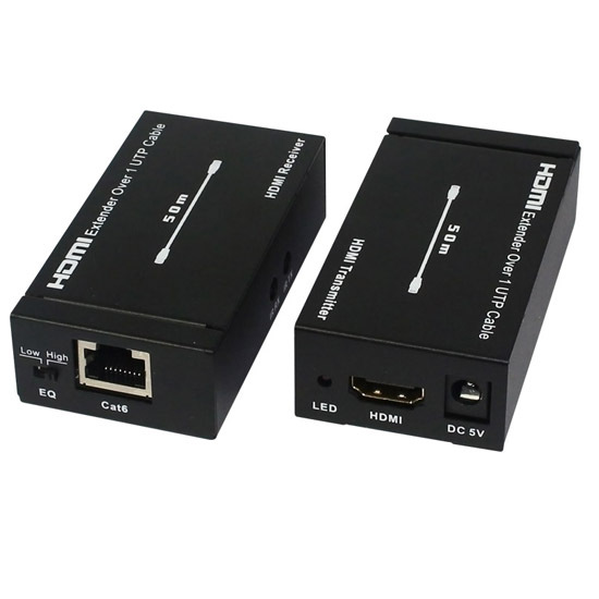 Hdmi Extender Over Single 50m Cat6 With Ir