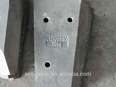 High Cr Hopper Car Block Liners For Grinding Mills Dia3 02m