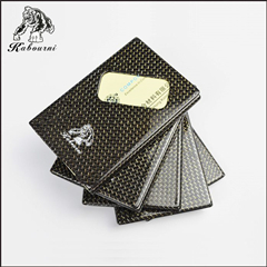 High Fashion 3k Twill Matte Carbon Fiber Business Card Holder For Factory D