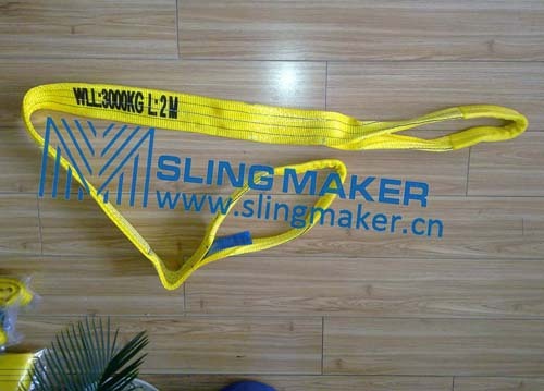 High Quality Wll3ton 3000kg Polyester Webbing Sling Flat Web Band