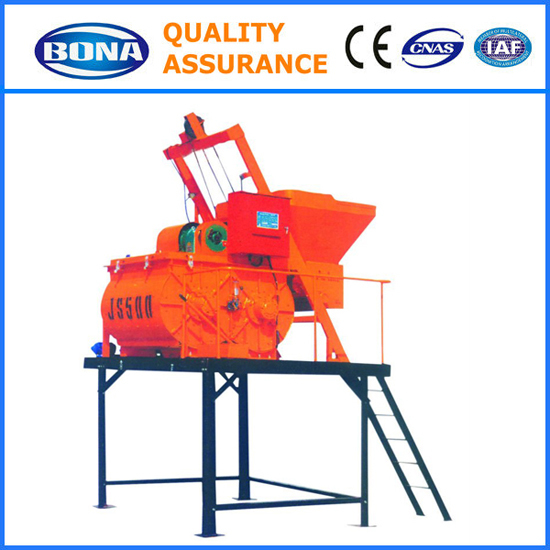 High Reliability Small Concrete Mixing Machine Js500