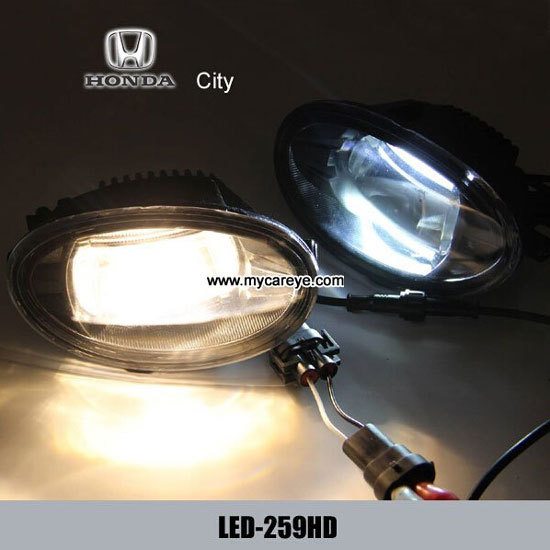 Honda City Body Parts Car Front Fog Led Lights Drl Daytime Driving Light