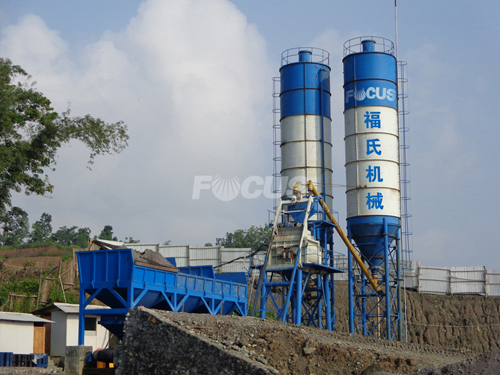Hzs35 Concrete Baching Plant