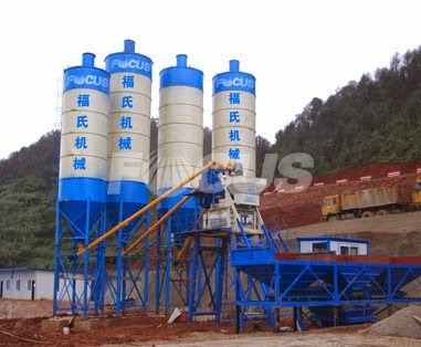 Hzs50 Concrete Baching Plant