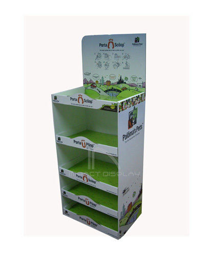 Impact Display Cardboard Floor Shelf Disply Stand