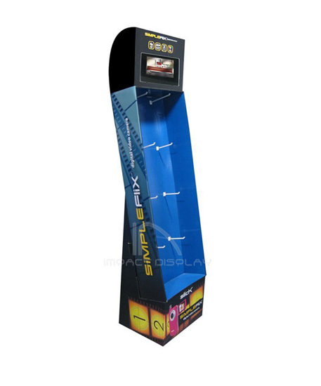 Impact Display Store Corrugated Hooks Stand