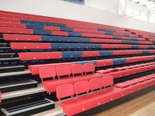 Indoor Multipurpose Retractable Seating System Telescopic For Public Sports