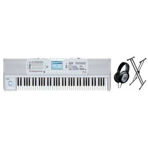 Korg M3 73 Key Synthesizer Workstation Sampler Package With Free Headphones