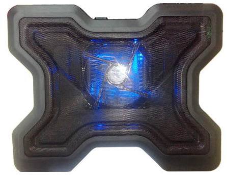 Laptop Cooling Pad With A Blue Led Fan And Quickly