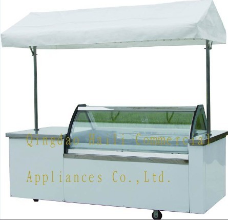 Leavo Ice Cream Showcase Gelate Dipping Cabinet Scooping Erica Series