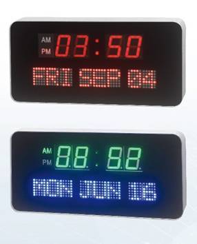 Led Calendar Wall Clock