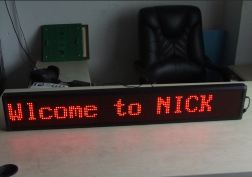 Led Strip Sign Red Color