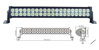 Led Worklight 120w 10 30v Dc Aluminium 40pcs 3w Light Bar For Jeep Ch 008c