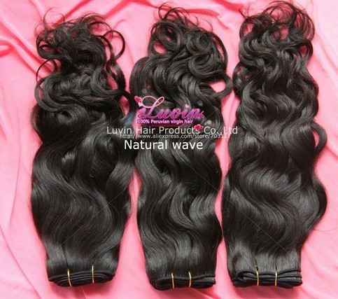 Luvin Hair Peruvian Human Natural Wave Free Shedding Tangle