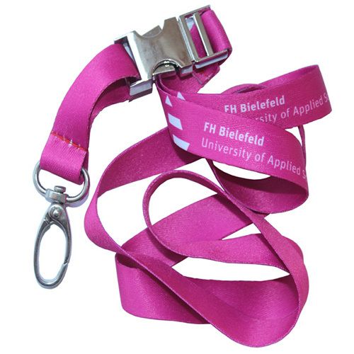 Metal Release Buckle Dye Sublimated Polyester Lanyard