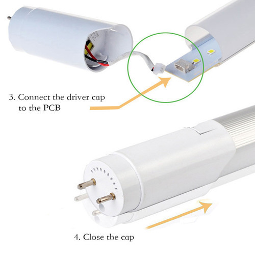 Milky Clear Cover Pure White 1200mm 4ft 18w Led Tube Lighting T8 8