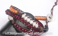 Nafulin Newest Arrival Sunshine Semi Precious Stone Decorative Bangle