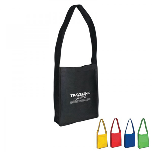 Non Woven Messenger Tote For Conference With Velcro Closure