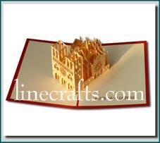 Notre Dame Pop Up Greeting Card Code Bd008