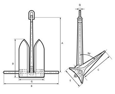 Offdrill Type Mooring Anchor