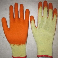 Orange Latex Coated Working Gloves Lg1506 8