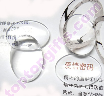 Oval Clear Cabochon Flat Glass Stone Phone Shells Decorative