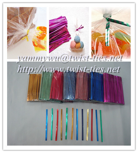 Pet Metallic Twist Ties In Roll Or Cut