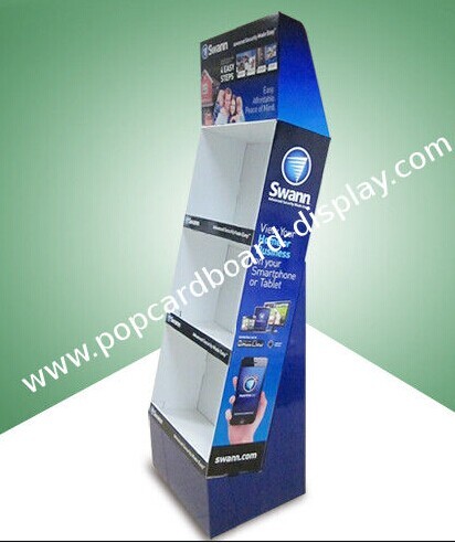 Pop Cardboard Display Floor With Three Shelf