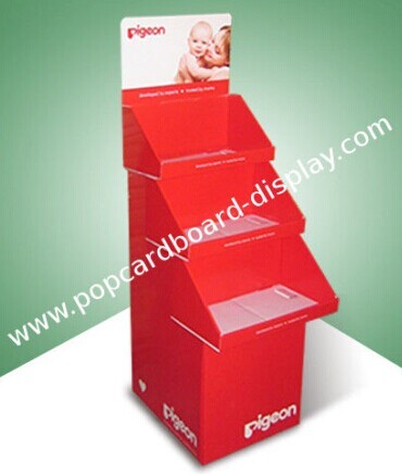 Pop Floor Display Cardboard Point Of Purchase Supermarket Shelves