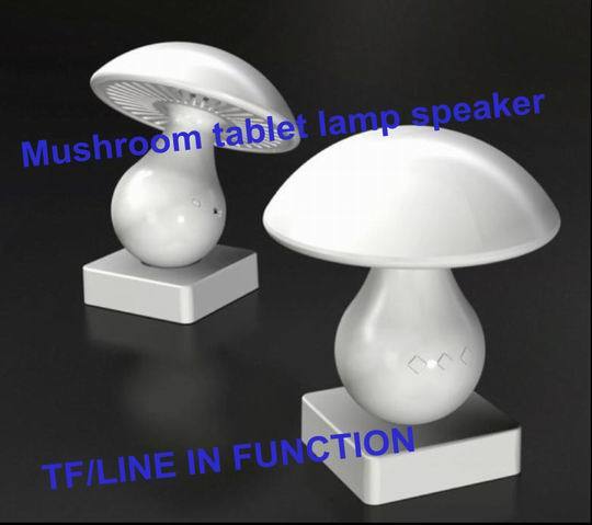 Professional Bluetooth Speaker With Lamp Mushroom Design