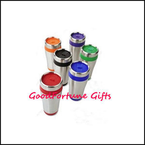 Promotional Travel Car Coloured Stainless Steel Mugs Gift