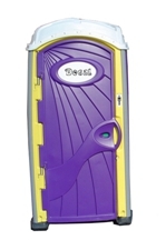 Purple Yellow Portable Toilet