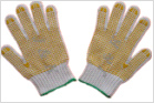 Pvc Dotted Cotton Knitted Gloves